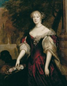 Portrait of Anna van Ewsum (?-1716), with a servant