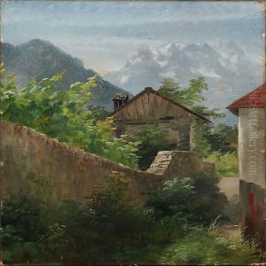 Landscape From The Alps by Anthonie, Anthonore Christensen