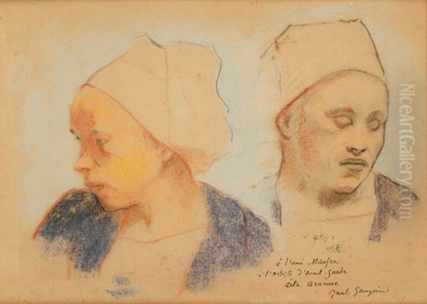 Deux tetes de bretonnes - view 1