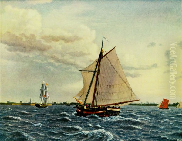 En jagt for indgaende pa Kobenhavns yderrhed - view 1