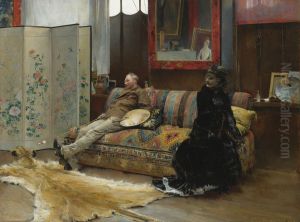 Bouderie (Gustave Courtois dans son atelier) Bouderie (Gustave Courtois dans son atelier)