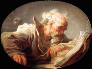 Der Philosoph (Der hl. Hieronymus?) by Jean-Honore Fragonard