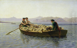 Changement de paturages by Rosa Bonheur