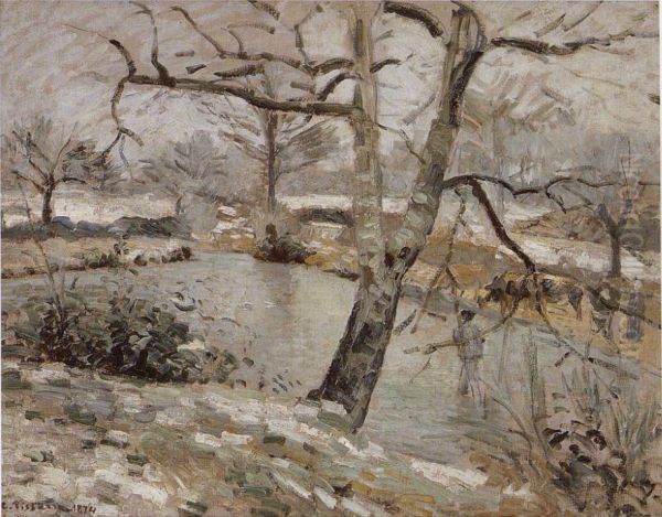 Teich von Montfoucault, Effekt im Winter - view 1