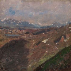 View Of Jotunheimen In Norway by Godfred B.W. Christensen