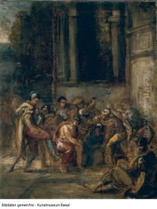 Le Christ au pretoire by Eugene Delacroix