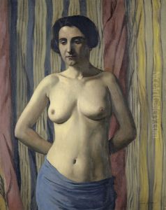 Nude with Blue Sash
