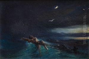 Le naufrage by Theodore Gudin