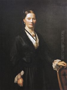 Professorinde Bertha Cecilie Kroyer by Peder Severin Kroyer
