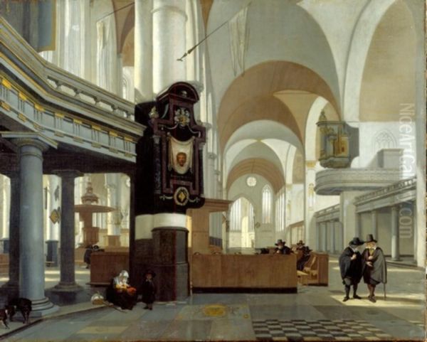 Innenansicht der Oude Kerk in Amsterdam - view 1