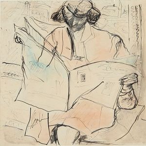 Woman With Newspaper