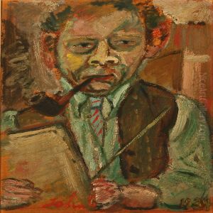Selvportraet by John Aksel Christensen