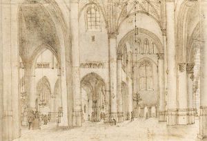 Interior of St Bavo's Church in Haarlem