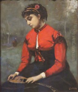La Cigale by Jean-Baptiste Camille Corot