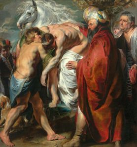 The Good Samaritan. by Jacob Jordaens