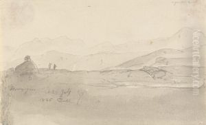 Utsikt mot Gausta by Johan Wilhelm Ludwig Dahl