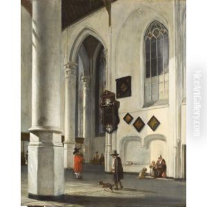 Interior of the Old Church at Delft