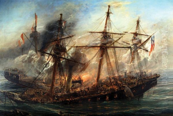 The Naval battle of Iquique - view 1