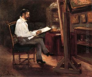 The Painter Morot in his Studio by Gustave Caillebotte