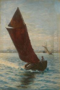 Fisher boat by Vilhelm Arnesen