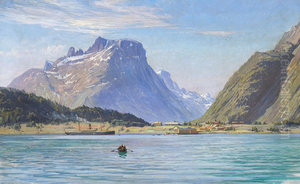Steam ship at Andalsnes, Norwegen. Steam ship at Andalsnes, Norwegen.