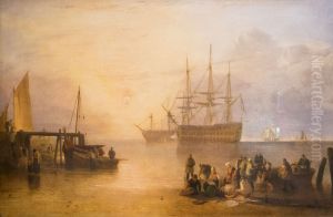 The sun setting through vapour by J. M. W. Turner