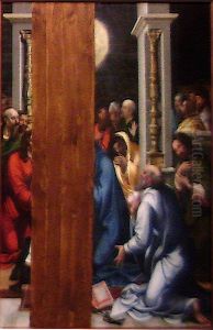 Altarpiece from the Mosteiro da Trindade - Pentecost by Garcia Fernandes