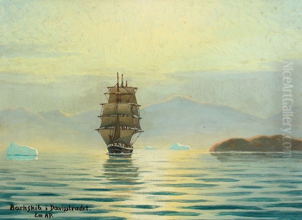 Barque in the Davis Strait - view 1