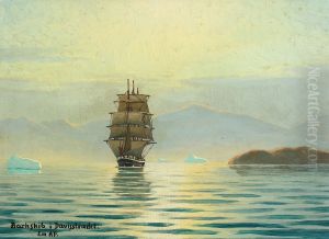 Barque in the Davis Strait by Emanuel Petersen