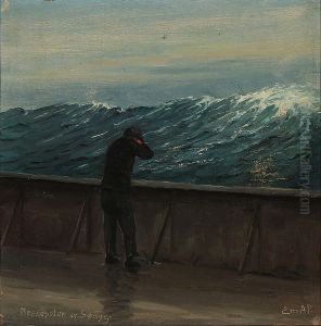 The Mess Boy is seasick. by Emanuel Petersen