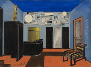 Le Chat Dore. Sketch 1 by Birger Carlstedt