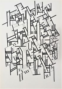 Freie abstrakte Federzeichnung by Gerhard Preuss