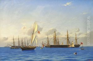 The Channel Fleet at Copenhagen in 1862.
