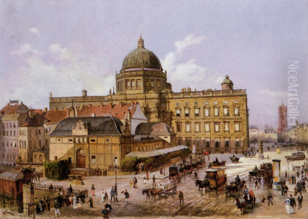 Stadtschloss Berlin seen from Schleusenbrucke - view 1
