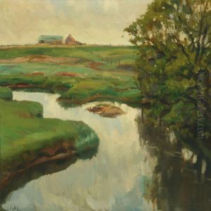 Landscape With Brook by Soren Josua Christensen