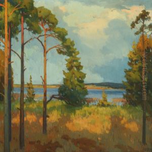 Landscape With A Lake by Soren Josua Christensen