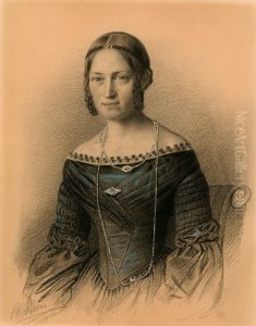 Portrait of Frederikke S. Hesselberg by Christian Olsen