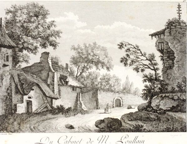Cottages along a road - view 1