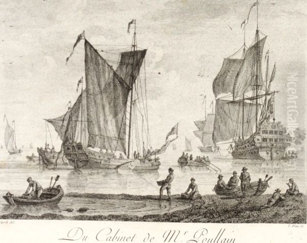 Ships near Shore in a Calm - view 1