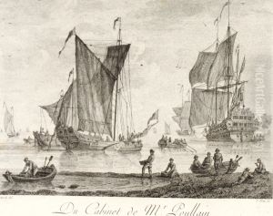 Ships near Shore in a Calm by Abraham Storck