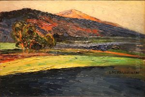 Paysage - Aix-en-Provence. by Louis-Mathieu Verdilhan