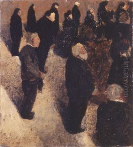 Enterrement, Bretagne by Felix Vallotton