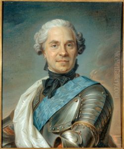 Portrait du marechal de Saxe by Maurice Quentin de La Tour