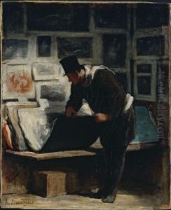 The Print Collector by Honore Daumier