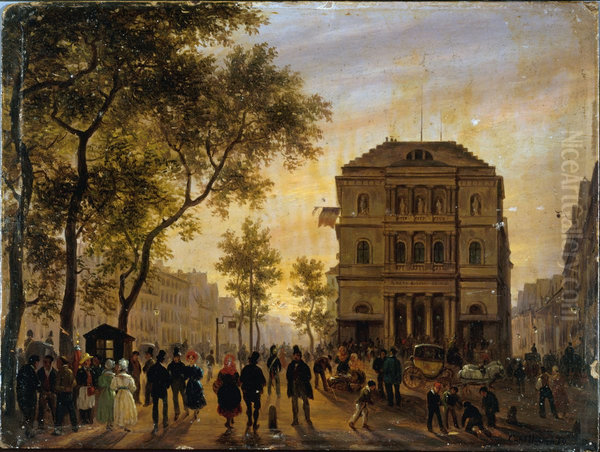 Le Theatre de l'Ambigu-Comique et le boulevard Saint-Martin - view 1