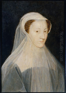 Mary, Queen of Scots in white mourning for her husband Mary, Queen of Scots in white mourning for her husband