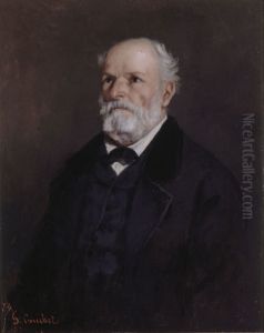 Portrait de Regis Courbet, pere de l'artiste