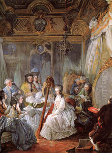 Jean-Baptiste-Andre Gautier-Dagoty portraiturant la Reine dans sa chambre Jean-Baptiste-Andre Gautier-Dagoty portraiturant la Reine dans sa chambre