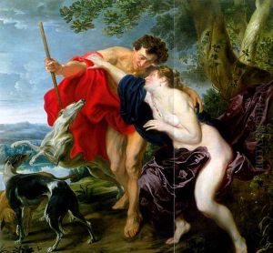 Venus trying to prevent Adonis from going hunting by Sir Anthony Van Dyck