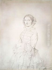 Portrait de Madame Augustin Varcollier, nee Atala Stamaty Portrait de Madame Augustin Varcollier, nee Atala Stamaty